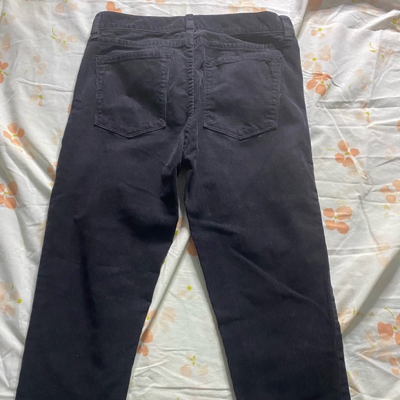 Midrise toothpick 26 regular black corduroy pants - Picture 4 of 5